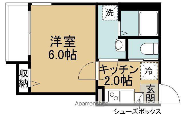 仙波町1丁目計画(1K/2階)の間取り写真