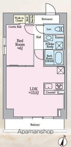 ラ・ヴェール広小路(1LDK/4階)の間取り写真
