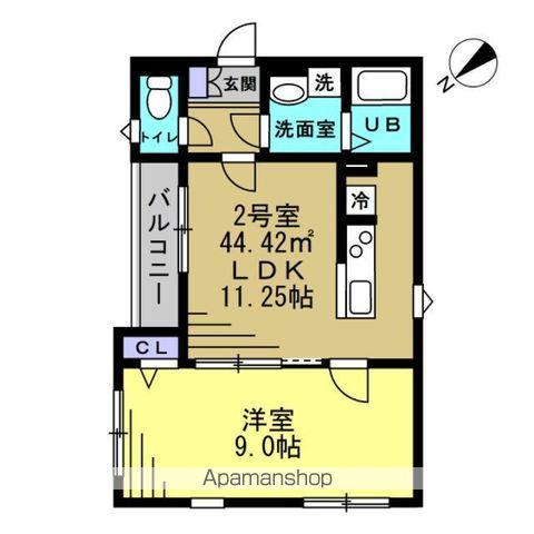 グランメゾン南流山(1LDK/1階)の間取り写真