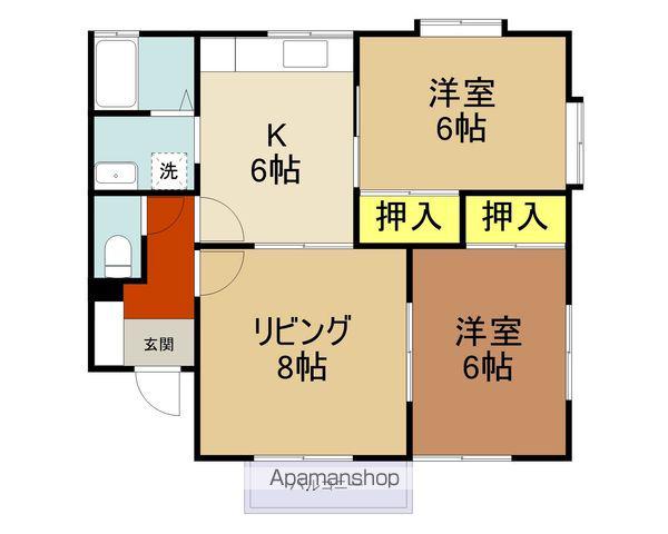 コーポ紅花5(3DK/1階)の間取り写真