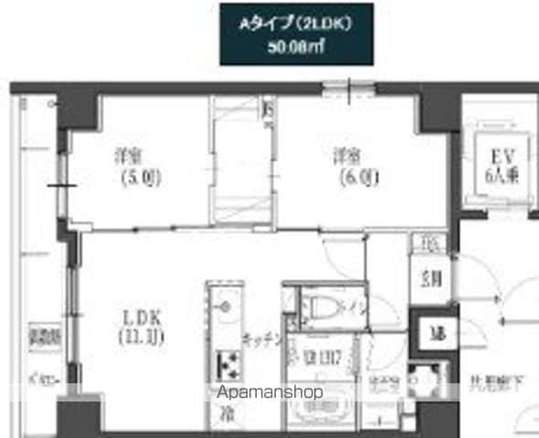 S-RESIDENCE東日暮里(2LDK/2階)の間取り写真