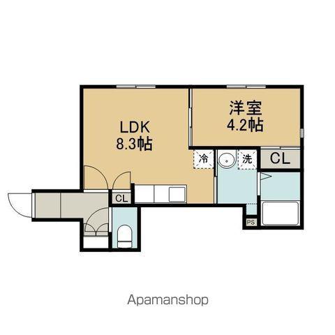 住吉町2丁目AP(1LDK/1階)の間取り写真