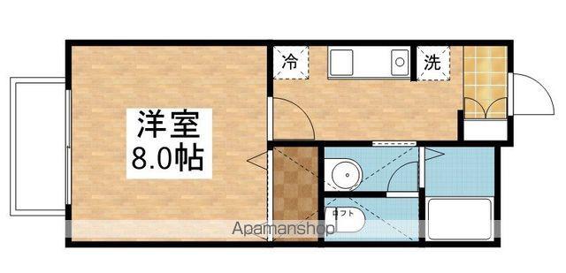 コンフォートベルA棟(1K/2階)の間取り写真