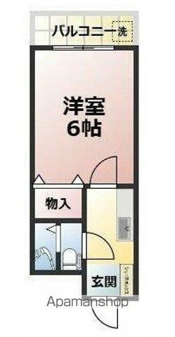 いずみハイツ(1K/3階)の間取り写真