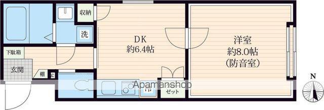VORT上北沢レジデンス(1DK/1階)の間取り写真