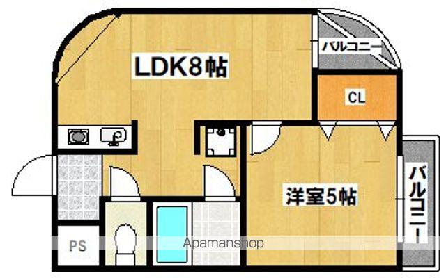 沢アベリア(1LDK/2階)の間取り写真