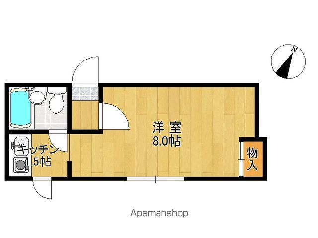 クラッシーⅡ(1K/2階)の間取り写真