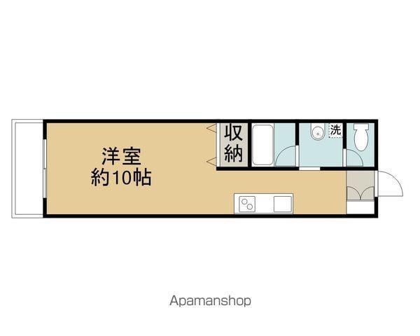 ハイツIN日高(1K/3階)の間取り写真