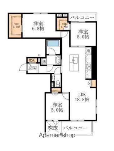 LS PLUS 豊玉南(3LDK/4階)の間取り写真