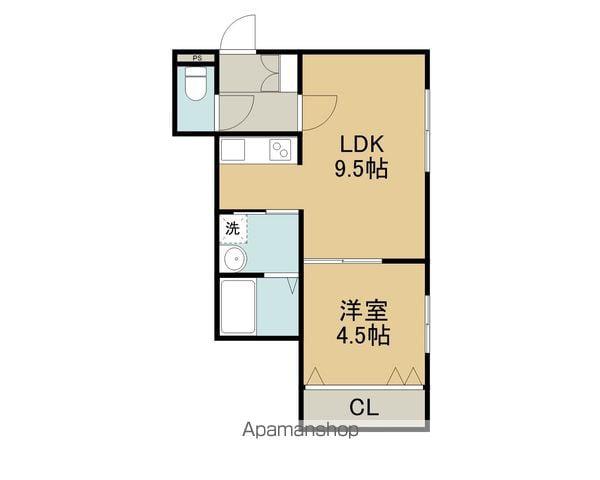 Y＇STOMAKOMAI(1LDK/1階)の間取り写真