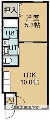 ピュアパレス函館Ⅱ(1LDK/4階)の間取り写真