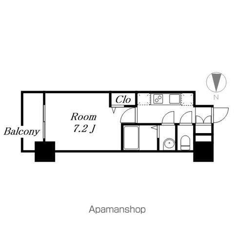 アドバンス名古屋アウリィ(1K/12階)の間取り写真