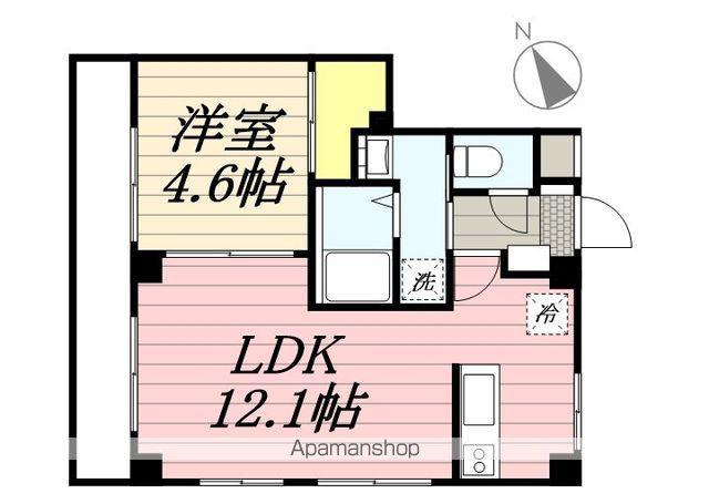 シンシア七番館(1LDK/1階)の間取り写真