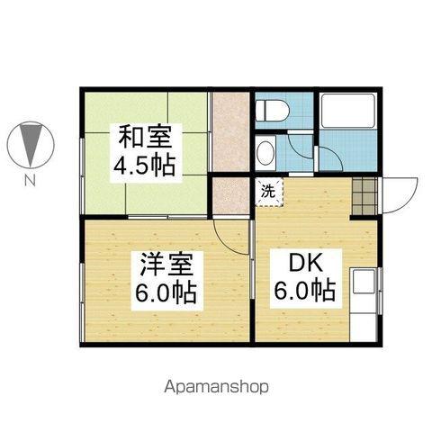 サクラハイツ(2DK/1階)の間取り写真