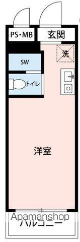 日神パレス新高円寺第二(1K/1階)の間取り写真