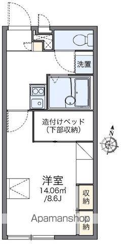 レオパレスパーシモン(1K/1階)の間取り写真