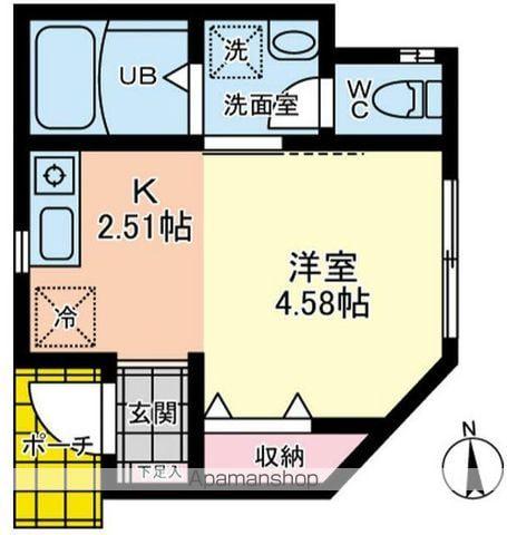 京成電鉄押上線 京成立石駅 徒歩11分 2階建 築2年(ワンルーム)の間取り写真