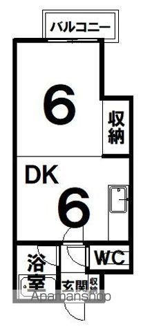 ノースコート宝橋通(1DK/2階)の間取り写真