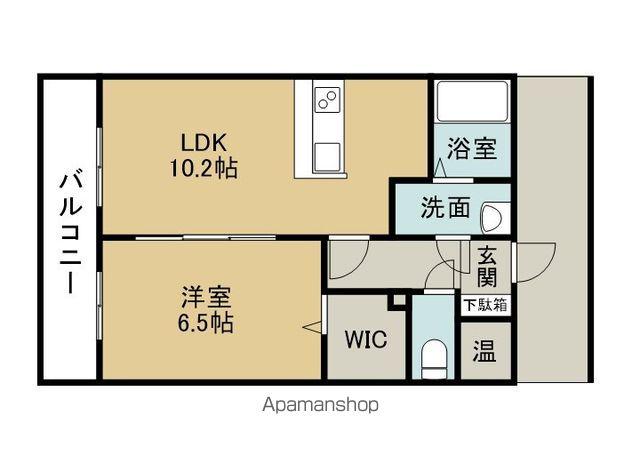 ディアコートⅠ(1LDK/2階)の間取り写真