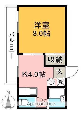 サンコーポⅡ(1K/3階)の間取り写真