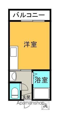 いろどりハイツ(1K/2階)の間取り写真