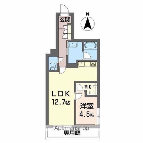 シャーメゾン萱町(1LDK/1階)の間取り写真