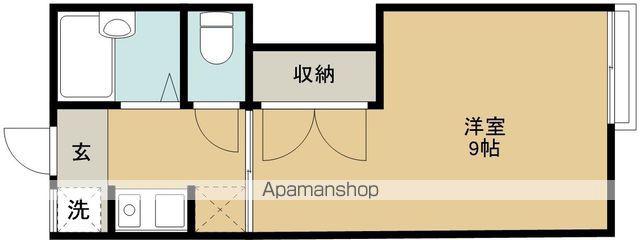 ハイツ藤堂(1K/3階)の間取り写真