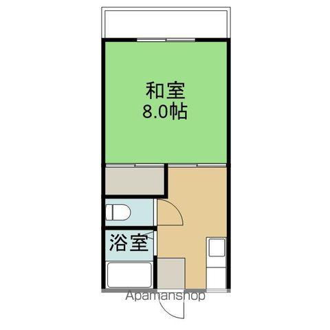 第2中央ハイツ(1K/2階)の間取り写真