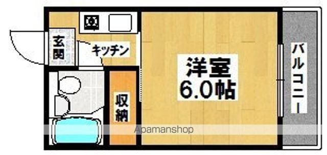 遠里小野パンション(1K/1階)の間取り写真