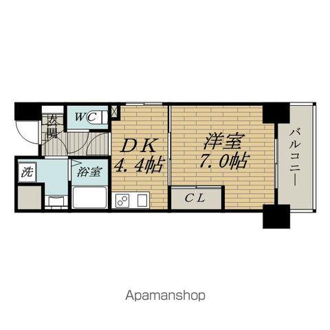 エイペックス新大阪(1K/3階)の間取り写真