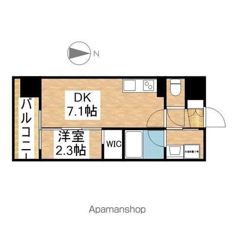 デュオフラッツ今池フレナ(1DK/8階)の間取り写真