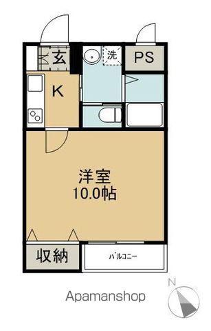 メゾンチヒロ(1K/1階)の間取り写真