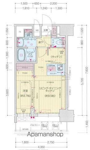 プレサンス上前津ディアシス(1LDK/11階)の間取り写真