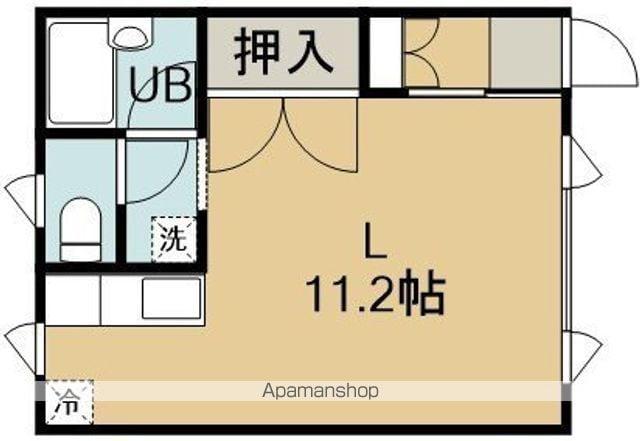 ノースウエストⅡ(ワンルーム/1階)の間取り写真