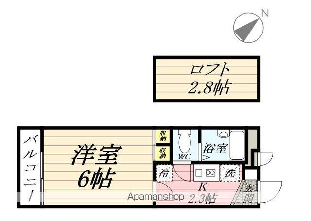 ペガサス(1K/3階)の間取り写真