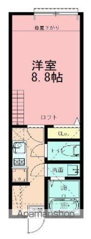 CREST 井土ヶ谷(1K/2階)の間取り写真