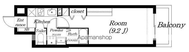 フレンドリーハウス匠 石山(1K/7階)の間取り写真