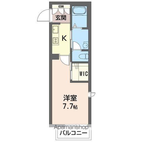 ATELIELL(1K/2階)の間取り写真