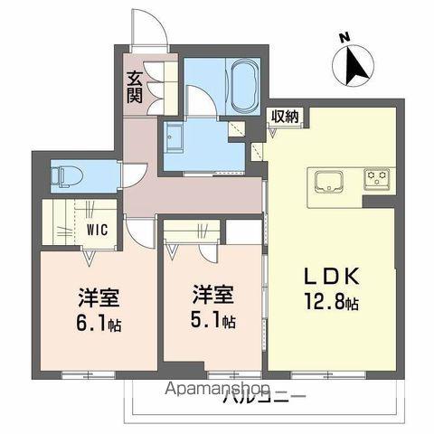 LE CHAINON(2LDK/2階)の間取り写真