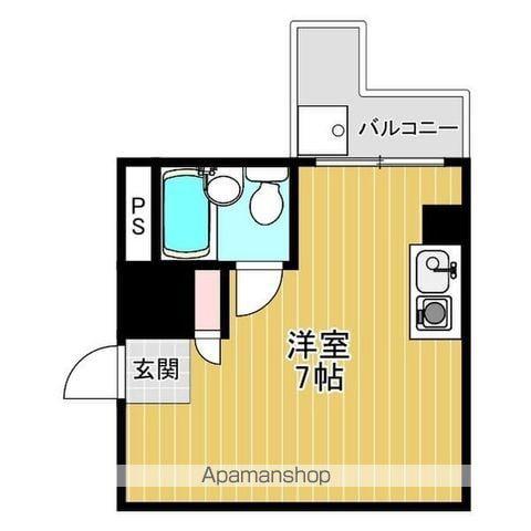 グランシャトータカオ駒川(ワンルーム/2階)の間取り写真