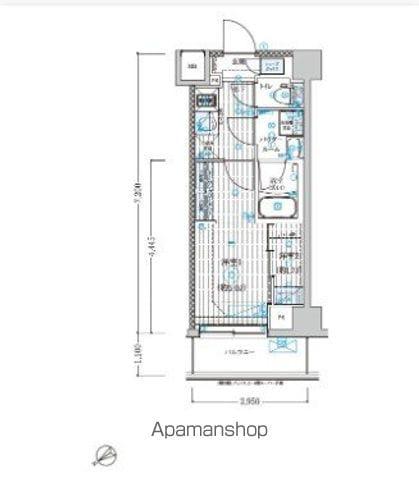 ブライズ鶴見本町通MAXIV(1K/2階)の間取り写真
