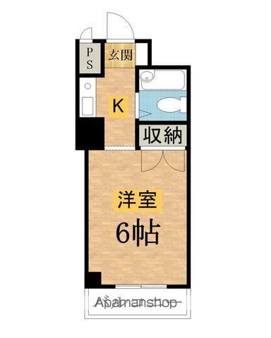 サンマリーナ古川(ワンルーム/2階)の間取り写真