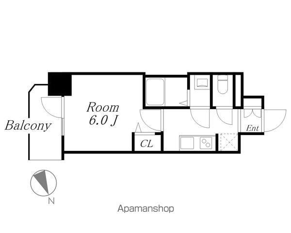 アドバンス名古屋シュテルン(1K/2階)の間取り写真