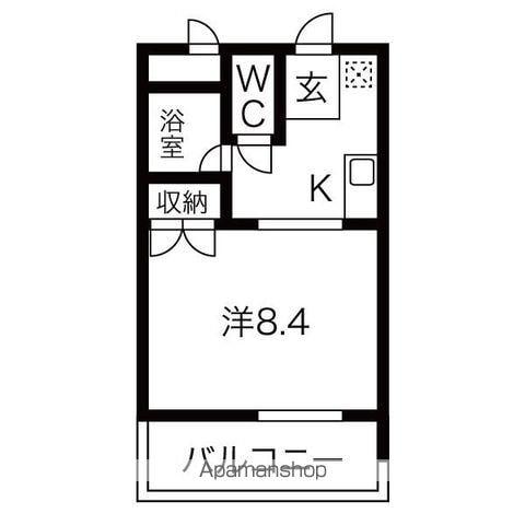 GRAND LUMIERE(1K/8階)の間取り写真