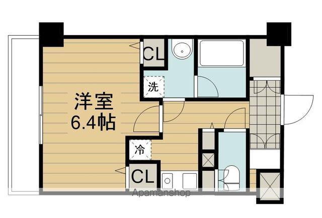 NNビル(1K/4階)の間取り写真