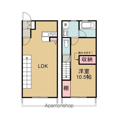 ボアソルテ(1LDK/1階)の間取り写真