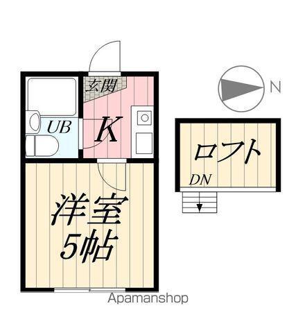 BCASA三郷ⅢRE-BORN B(1K/2階)の間取り写真