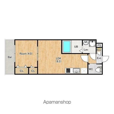 ジーメゾン我孫子ドマーニ(1LDK/3階)の間取り写真