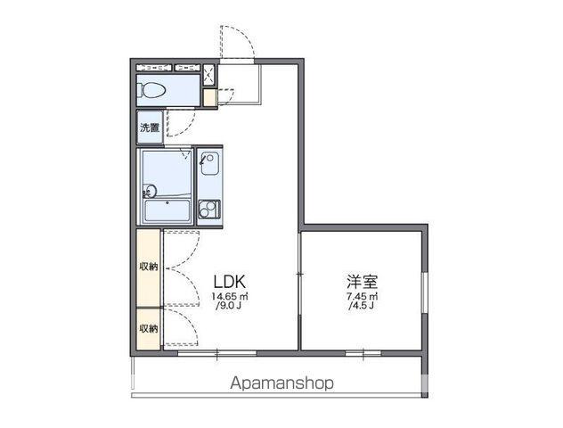 NSファミリア(1LDK/1階)の間取り写真
