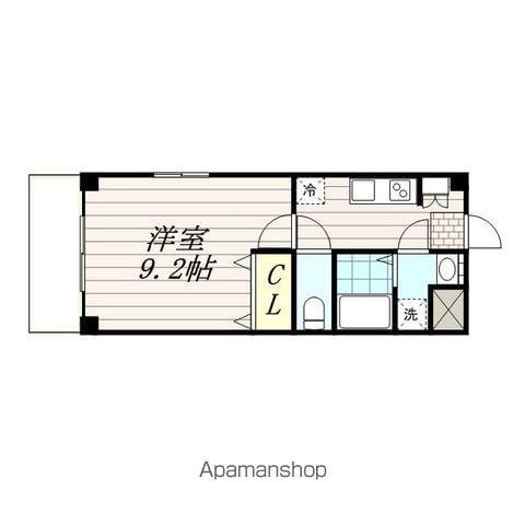 オリエンタルコート幕張本郷(1K/4階)の間取り写真